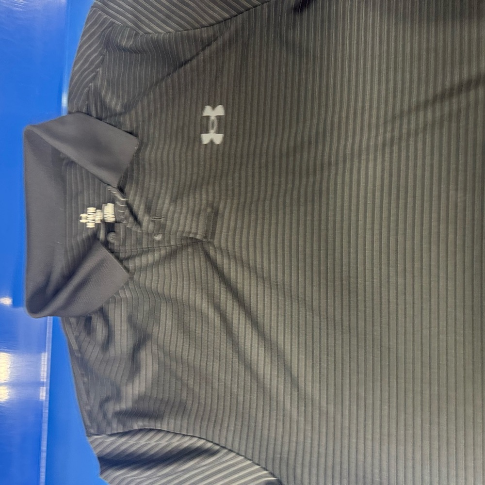 Under Armour Men's Black Golf Polo Sz Medium Perfect